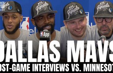 Luka Doncic, Kyrie Irving, Jason Kidd & Daniel Gafford React to Dallas Mavs Making 2024 NBA Finals