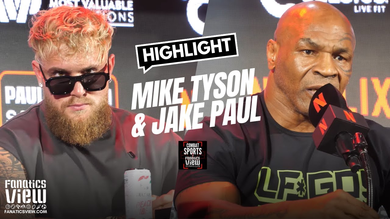 Mike Tyson & Jake Paul Hilarious HEATED Reaction to Question About Jake Paul 