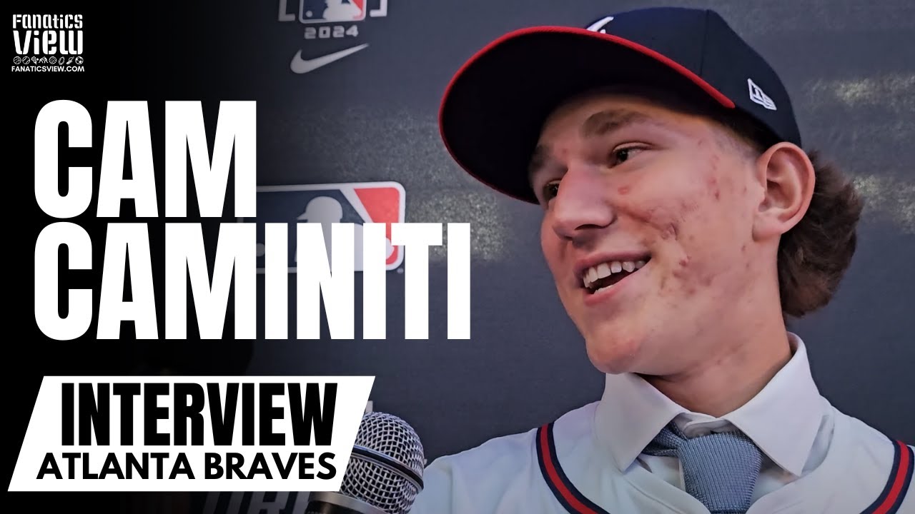 Cam Caminiti Reacts to Being Drafted by Atlanta Braves in First Round: 