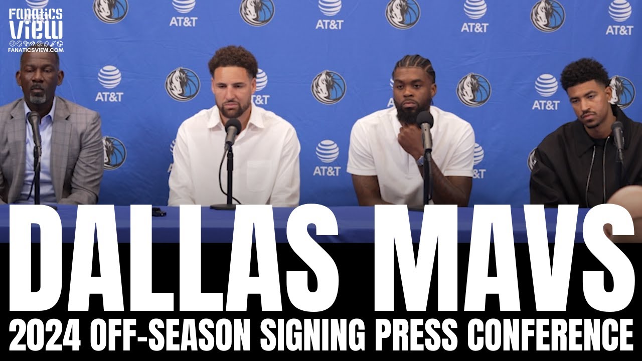 Dallas Mavs Introduce Klay Thompson, Quentin Grimes & Naji Marshall | Full Press Conference