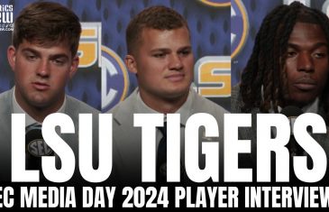 LSU’s Harlod Perkins, Mason Taylor & Garrett Nussmeier Discuss Tigers 2024 Season at SEC Media Day