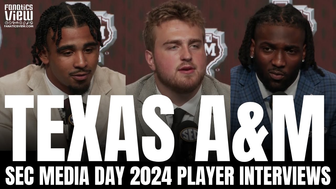 Shemar Turner, Taurean York & Trey Zuhn Discuss Texas A&M Aggies Season Outlook at SEC Media DAy