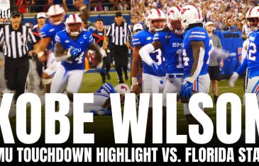 Kobe Wilson 82 Yard Pick-6 Interception Touchdown on DJ Uiagalelei vs. Florida State | SMU Football