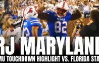 RJ Maryland Touchdown Catch From Kevin Jennings vs. Florida State | SMU Mustangs vs. Florida State