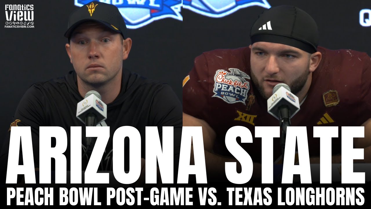 Cam Skattebo, Kenny Dillingham & Arizona State Respond to CLASSIC Peach Bowl, OT Loss vs. Texas