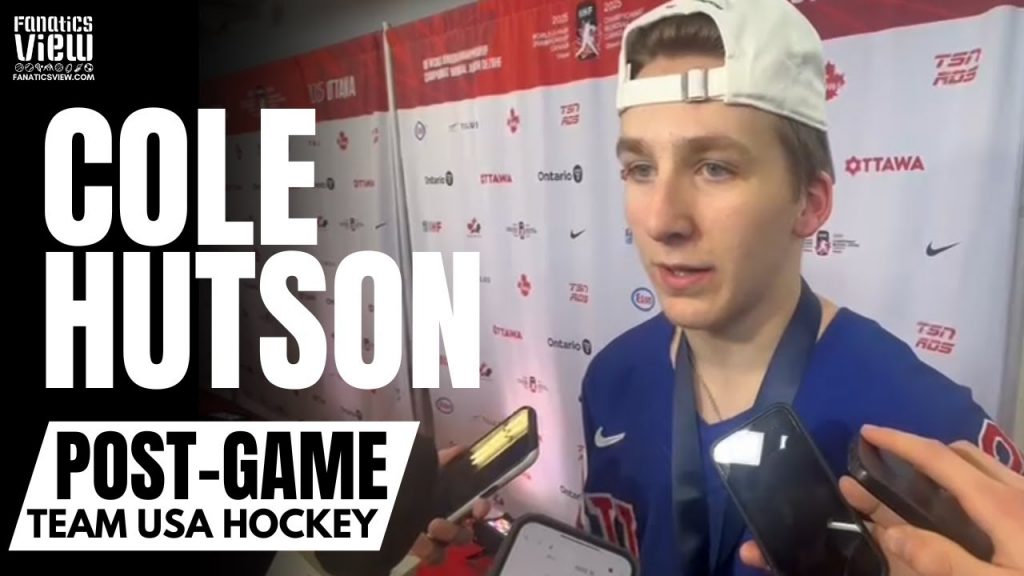 Cole Hutson Responds to Team USA Winning Gold as
