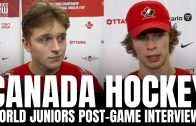 Gavin McKenna & Carter George Respond to Team Canada Losing to Team USA in World Juniors 2024