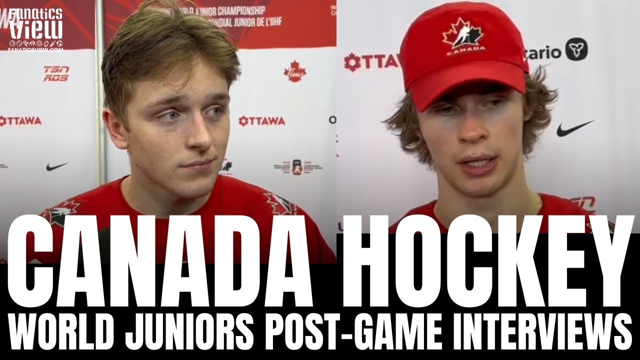 Gavin McKenna & Carter George Respond to Team Canada Losing to Team USA in World Juniors 2024