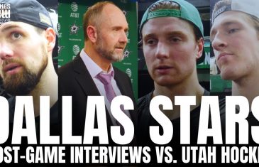 Jamie Benn, Thomas Harley, Oskar Back & Peter DeBoer Discuss Dallas Stars OT Win vs. Utah Hockey