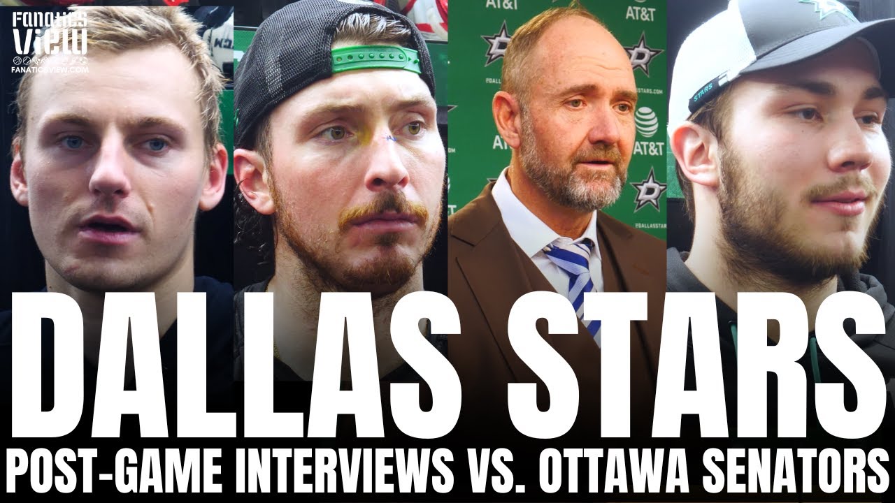 Matt Duchene, Roope Hintz, Peter DeBoer & Arttu Hyry Recap Dallas Stars Win vs. Ottawa Senators