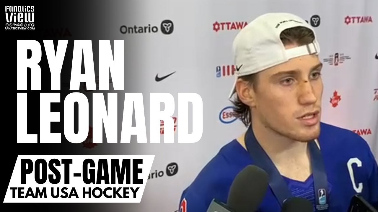 Ryan Leonard Reacts to Team USA Winning Back-to-Back World Junior Gold Medals: 