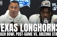 Steve Sarkisian & Texas Longhorns React to INSTANT CLASSIC Peach Bowl vs. Arizona State | Post-Game