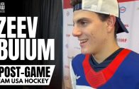 Zeev Buium Reacts to Team USA Beating Team Canada at World Juniors 2024 | USA Post-Game Interview