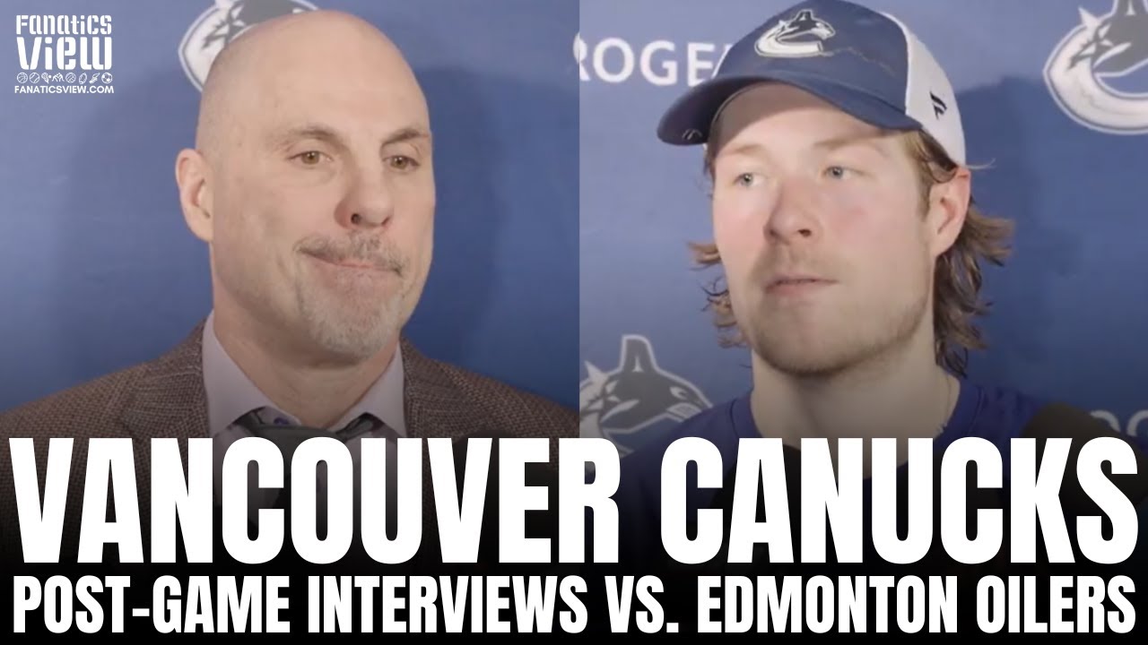 Rick Tocchet & Brock Boeser Respond to Canucks vs. Oilers: 
