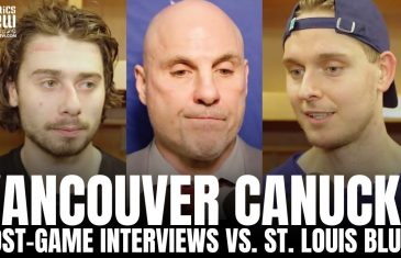 Rick Tocchet, Quinn Hughes & Kevin Lankinen Recap Canucks vs. Blues, Canucks Improved Play