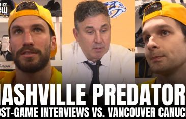 Roman Josi, Tommy Novak & Andrew Brunette Recap Nashville Predators vs. Canucks, Canucks Impressions