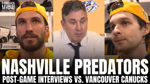 Roman Josi, Tommy Novak & Andrew Brunette Recap Nashville Predators vs. Canucks, Canucks Impressions