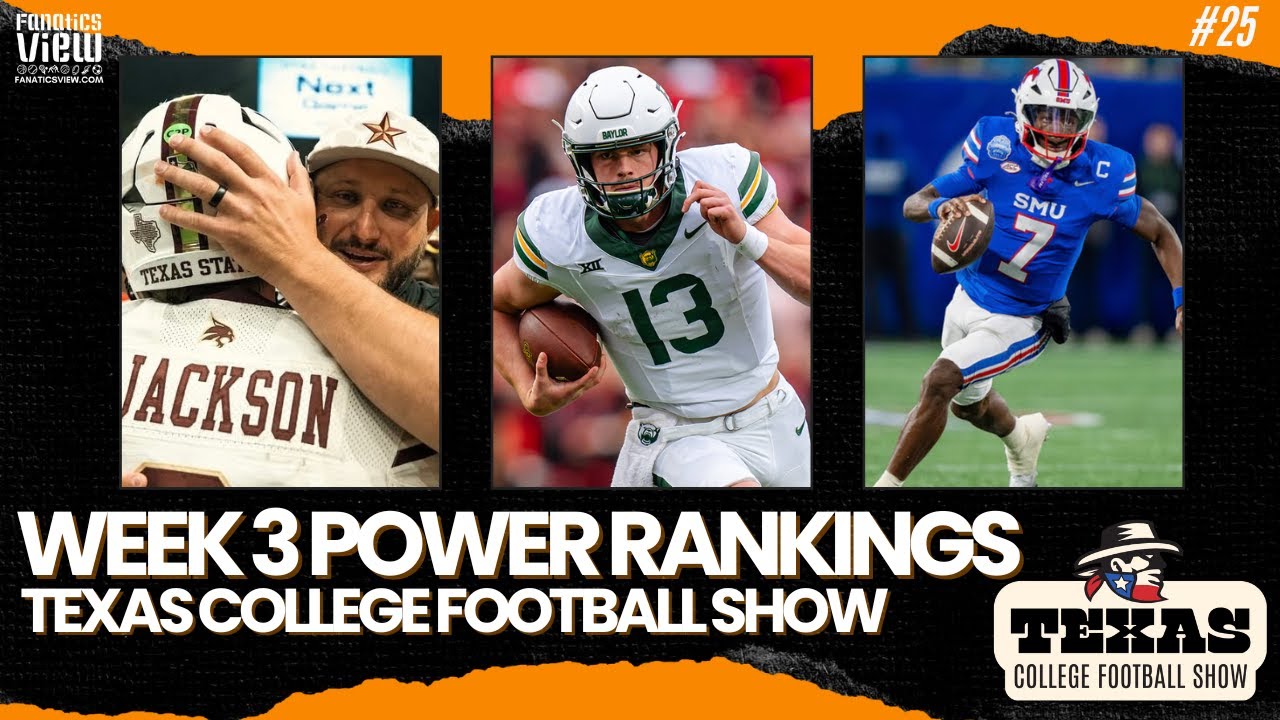 Texas College Football Week 3 Rankings of All Texas FBS Teams | Texas College Football Show EP25