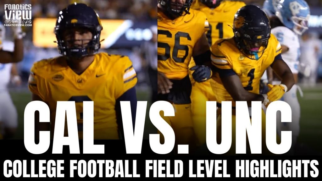 California Golden Bears vs. North Carolina Tar Heels 2025 Cinematic Touchdown Highlights