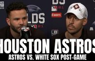 Jose Altuve & Carlos Correa React to Advancing to ALCS, Shutting Down White Sox to Win Series