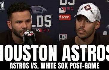 Jose Altuve & Carlos Correa React to Advancing to ALCS, Shutting Down White Sox to Win Series
