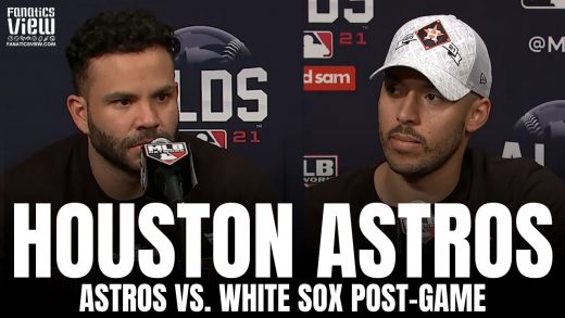 Jose Altuve & Carlos Correa React to Advancing to ALCS, Shutting Down White Sox to Win Series
