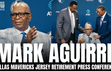 Mark Aguirre EMOTIONAL Press Conference After Getting Jersey Retired by Dallas Mavericks