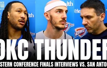 Alex Caruso, Mark Daigneault & Jaylin Williams First Thoughts on OKC Thunder vs. San Antonio WCF