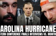 Rod Brind’Amour, Seth Jarvis & Jordan Staal Respond to Montreal Canadiens Taking GM1 vs. Carolina