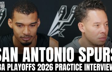 Victor Wembanyama & Mitch Johnson Discuss San Antonio Spurs vs. Minnesota Timberwolves Series