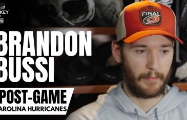 Brandon Bussi Reacts to “BUSSI!” Chants from Carolina Fans, Hurricanes 1 Win Away From Stanley Cup