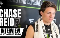 Chase Reid Discusses NHL Combine Performance, Playing vs. Ivar Stenberg & Matthew Schaefer Impact