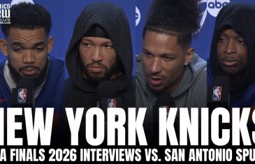Karl-Anthony Towns, Jalen Brunson & New York Knicks Discuss Chance to Win NBA Finals in San Antonio
