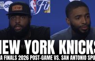 Mitchell Robinson & Mikal Bridges Recap BATTLES With Victor Wembanyama, Knicks 2-0 Lead vs. Spurs
