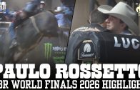 Paulo Eduardo Rossetto SCORES 89.20 Bull Ride at PBR World Finals 2026 in Cow Town