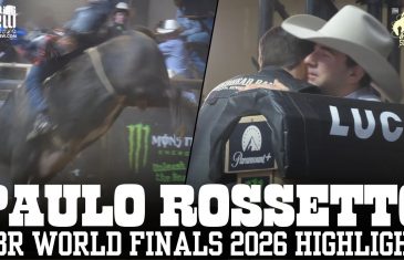 Paulo Eduardo Rossetto SCORES 89.20 Bull Ride at PBR World Finals 2026 in Cow Town