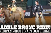 Saddle Bronc Riding Finals American Rodeo 2026 Highlights | Sage Newman Wins 2026 Championship