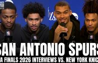 Victor Wembanyama & San Antonio Spurs Discuss How to Overcome 0-2 in Finals vs. Knicks Before GM3