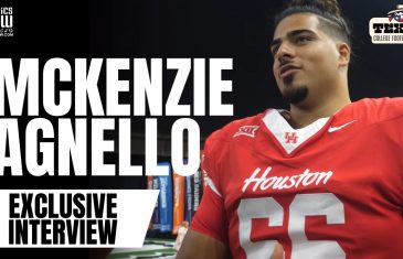 Getting to Know McKenzie Agnello (Houston Cougars Offensive Lineman) at Big 12 Media Day