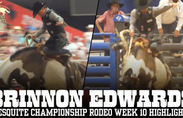 15-Year Old Brinnon Edwards Scores a 77.00 Saddle Bronc Ride | Saddle Bronc Riding Highlight