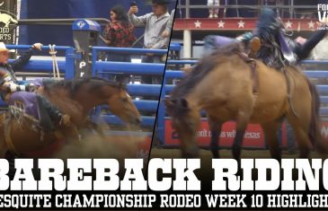 Bareback Riding at Mesquite Championship Rodeo | Week 10 Mesquite Championship Rodeo Highlights