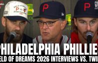 Bryce Harper, Bryson Stott & Don Mattingly Discuss Philadelphia Phillies Playing at Field of Dreams