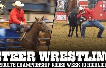 Steer Wrestling at Mesquite Championship Rodeo | Week 10 Mesquite Championship Rodeo Highlights
