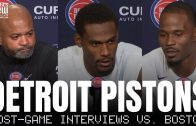Jalen Duren & Detroit Pistons Recap Opening Day Win vs. Boston Celtics, Pistons Impressions