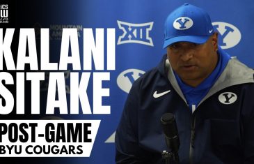 Kalani Sitake Recaps BYU Cougars HISTORIC Cougars Win vs. Notre Dame: “I Got Emotional”