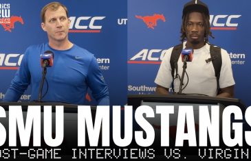 Rhett Lashlee & SMU Mustangs Recap Win vs. Virginia Cavaliers, Kevin Jennings Setting SMU Records